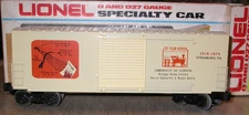 Lionel O 027 TCA Mortgage Burning Commemorative Hi-cube Box Car 1018-1979