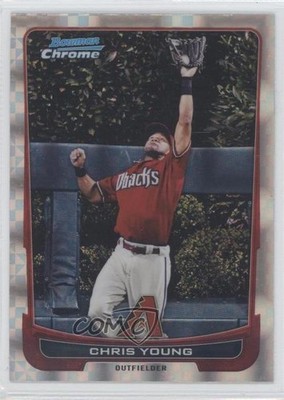 2012 Bowman Chrome Retail X-Fractor Chris Young #160 e5r