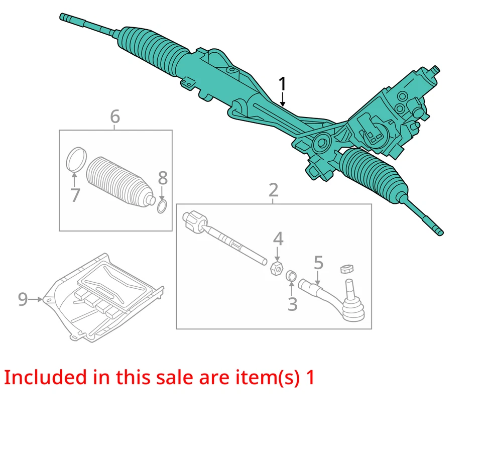 2013-2019 BMW M6 OEM POWER STEERING GEAR RACK & PINION 2284985 *SEE NOTES* - Изображение 3 из 4