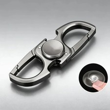 Metal Fidget Spinner Toy EDC Keychain Bottle Opener Stress Relief Gadget Gift