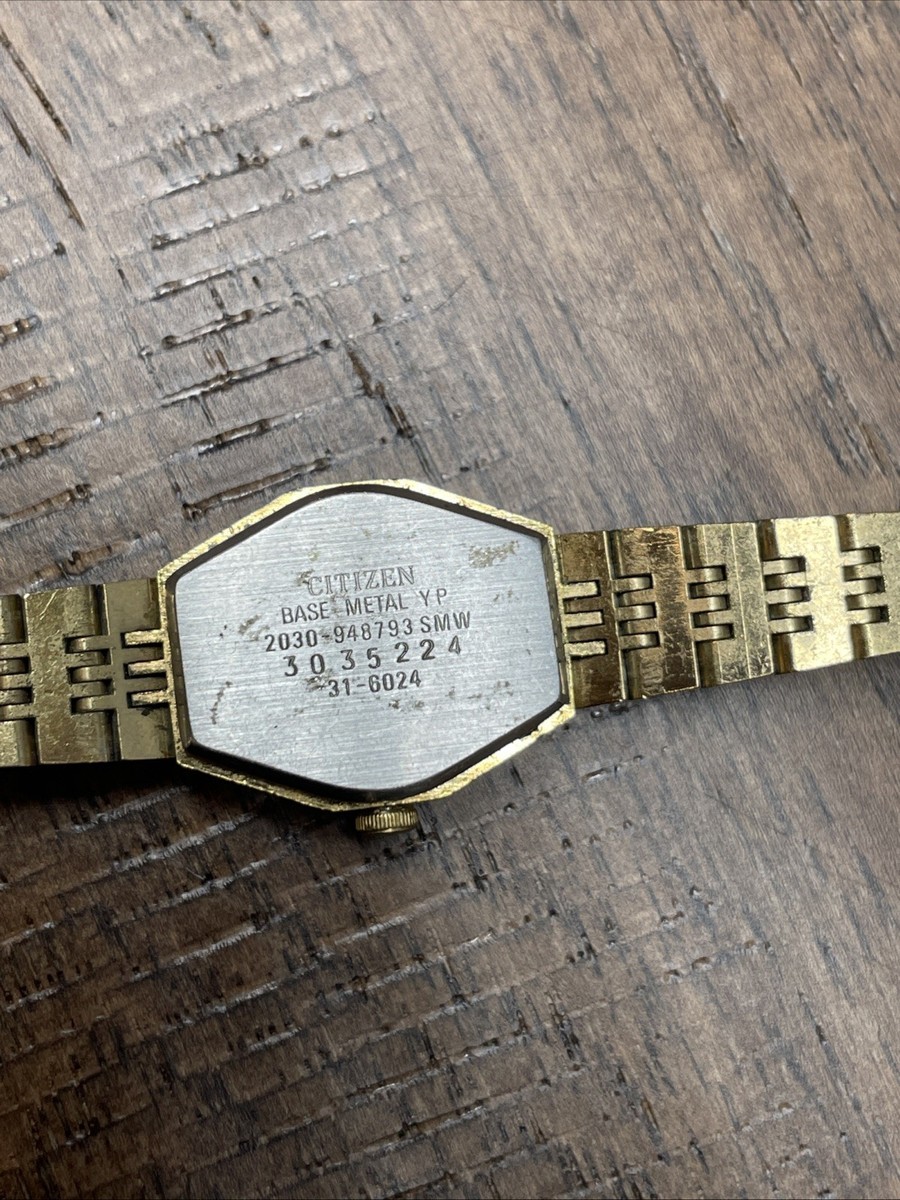 Vintage Citizen 2030-948793 SMW Analog Quartz Women's Dress Watch