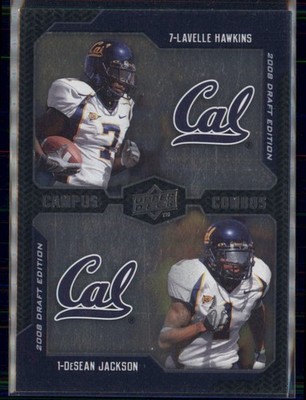 2008 Upper Deck Draft Edition - Campus Combos DeSean Jackson Lavelle Hawkins