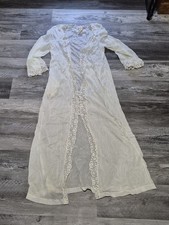 Vintage Formfit Rogers Margit Brandt Nightgown Night Slip Lingerie Lace Long
