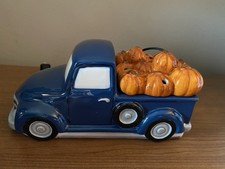 Scentsy Warmer Blue Truck Pumpkin Delivery Retired - READ DESCRIPTION