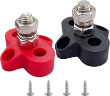 Single Stud Battery Junction Posts, Power and Ground Junction Block 3/8" M10