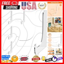 5 Pack Acrylic Display Stand, Plate Stand for Display, Clear Easel Stand, Dis...