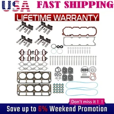 For GM 5.3 AFM Lifter Replacement Kit Head Gasket Set& Head Bolts Lifters&Guides