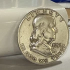 1959 Franklin Half Dollar 50C 90% Silver Business Strike Philadelphia Mint