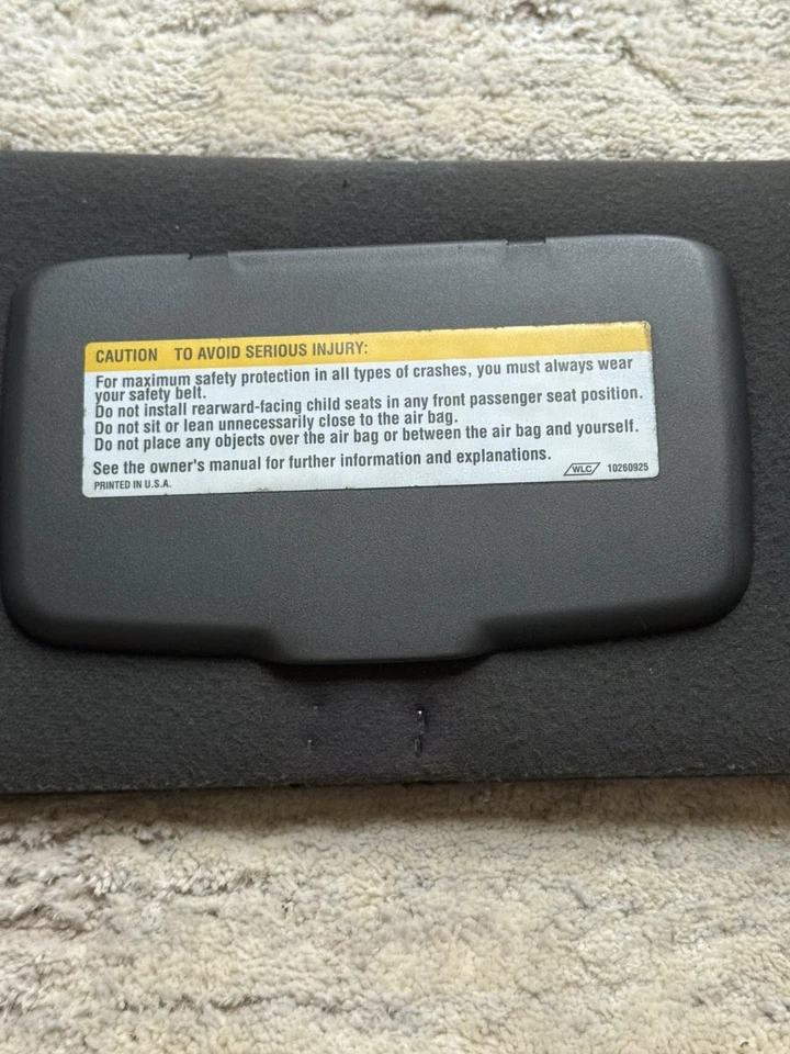 Chevy Cavalier Pontiac 1995-2005 Sunfire lado pasajero parasol derecho negro Foto 3 de 4