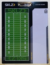 SKLZ Football Coaches Dry Erase Clipboard Football Field Shape Design EUC