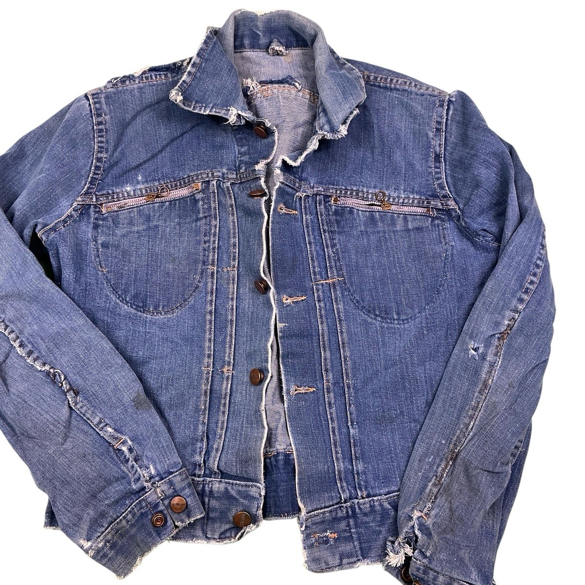 Vintage 1950s/60s Sears Roebucks selvedge denim jacket XS/S | eBay