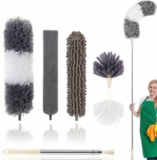Microfiber Duster Kit High Reach Ceiling Fan Duster with Extendable Pole 100"...