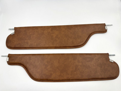 Saddle Brown TAN Sunvisor Set for 1969-1970 Chevrolet Impala Convertible