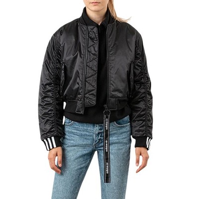 Adidas Jacke für Damen Cropped Bomber Schwarz