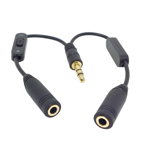 Audio-Adapter Liebhaber Headset-Splitter Kopfhörer-Mikrofon-Splitter - Bild 5 von 11