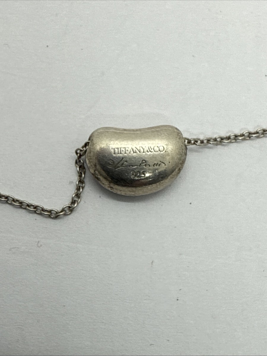 Tiffany & Co. Elsa Peretti Bean Sterling Silver 925 Necklace | eBay