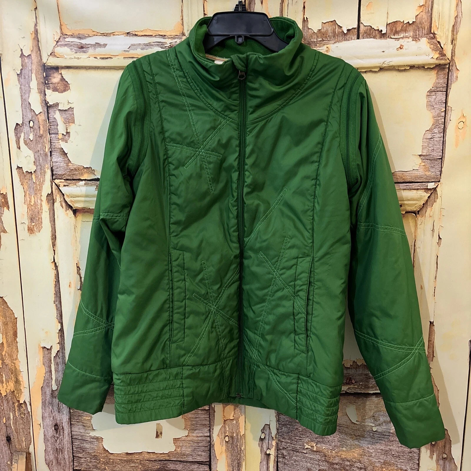 Under Armour Puffer Jacket/Vest Mens Medium Green Full Zip Storm Jacket