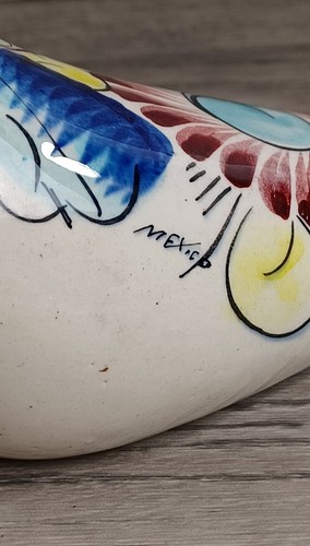 Vintage Tonala Hand Painted Colorful Pottery Dove, Hand Painted & Glazed, Mexico - Imagen 8 de 11