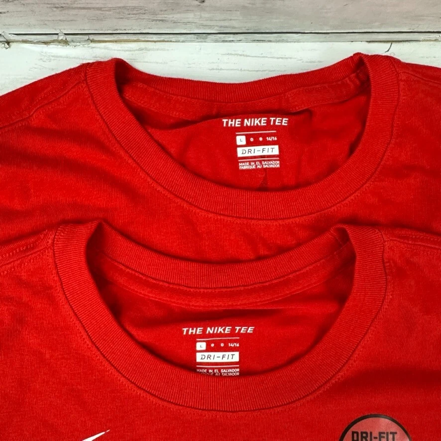 Lote 2 camisetas Nike NBA Rockets Chris Paul #3 manga corta jóvenes niños grandes rojas Foto 2 de 4