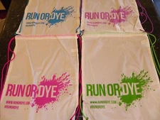 Lot of 20 Drawstring Backpack Cinch Large School Sport Gym Bag Homeless Charity