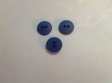 NEW 25PC BAG 5/8 INCH ROYAL BLUE  DULL/MATTE FINISH BUTTONS