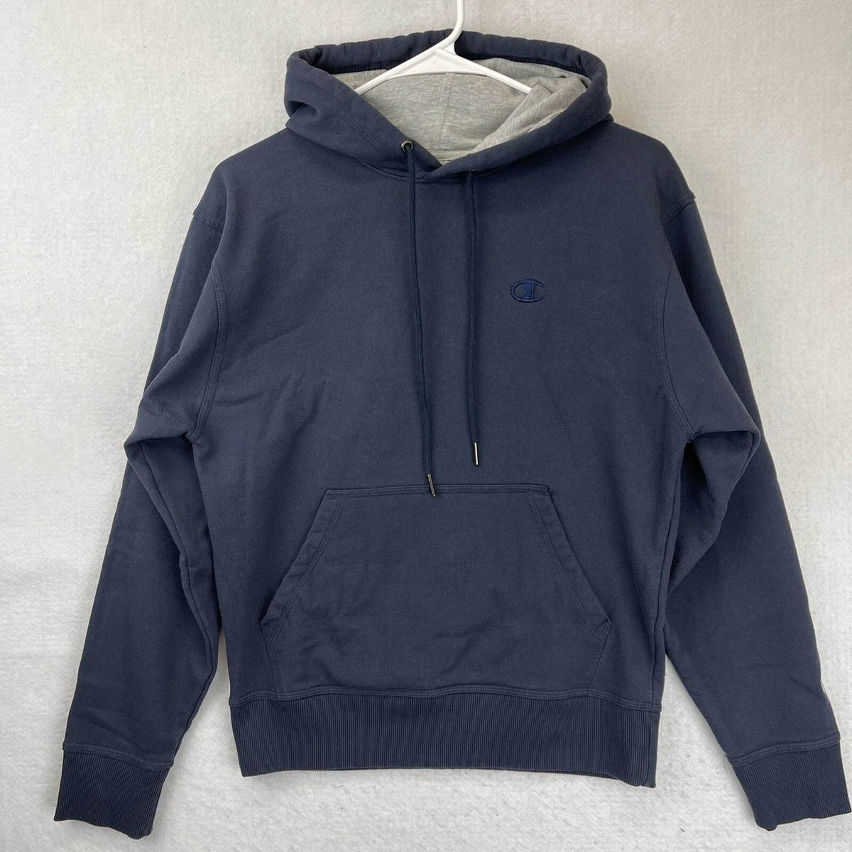 Champion Authentic Athleticwear Hoodie Adult Small Fleece Lining Sweatshirt Blue