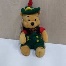 Disney Winnie The Pooh Octoberfest German Bavarian Lederhosen Bean Bag Plush 8"