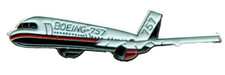 Boeing 757 Aeroplane Pin Badge Aircraft Pilot Brooch Plane