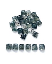  WHOLESALE NATURAL MOSS AGATE CABOCHON SQUARE SHAPE LOOSE GEMSTONE