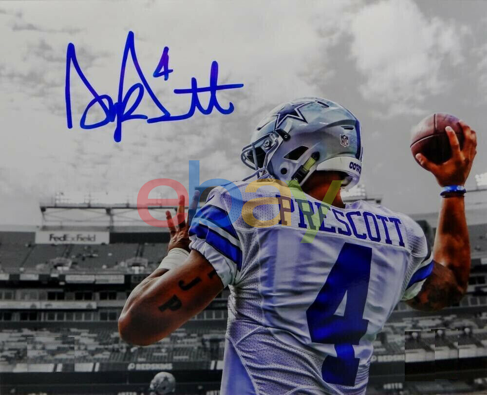 Dak Prescott Autographed Signed 8x10 Photo ( Dallas Cowboys