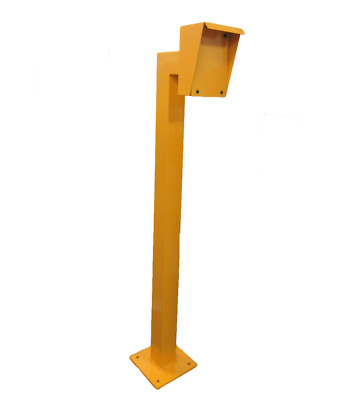 Heavy Duty Steel Gooseneck Mounting Post With Bolt Down Base For ...