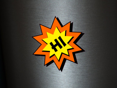 1 x Sticker Hi Hello Hello Ciao Salut Saluti Bonjour Sticker Comic Tuning Fun