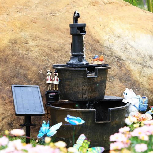 SOLAR TEICHPUMPE SOLARPUMEN TEICH SOLARTEICHPUMPE MIT AKKU SPRINGBRUNNEN SOLAR - Bild 13 von 21