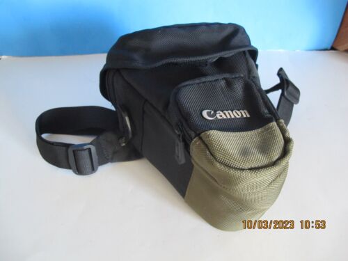 Canon Zoom Pack 1000 étuis style sac noir/vert olive bracelet taille - Photo 1/8
