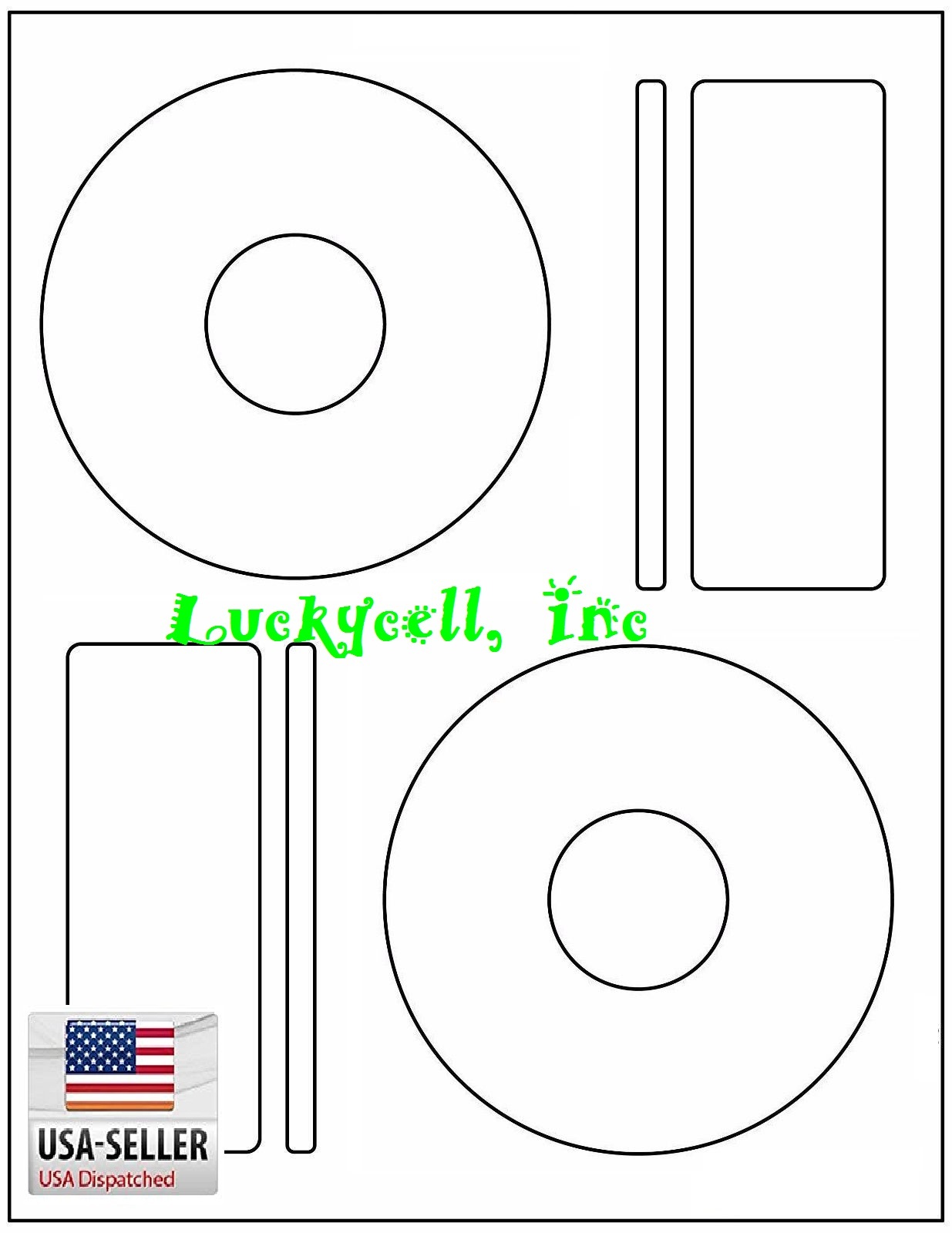 200 CD/ DVD Laser and Ink Jet Labels Compatible to Memorex 100 Sheets Large  Core | eBay