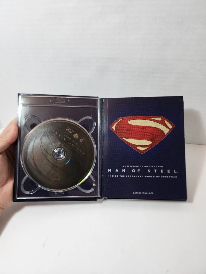 Superman Man of Steel (Blu-ray, 2013, Limited Edition Lenticular Cover) Read! - Image 3 of 4