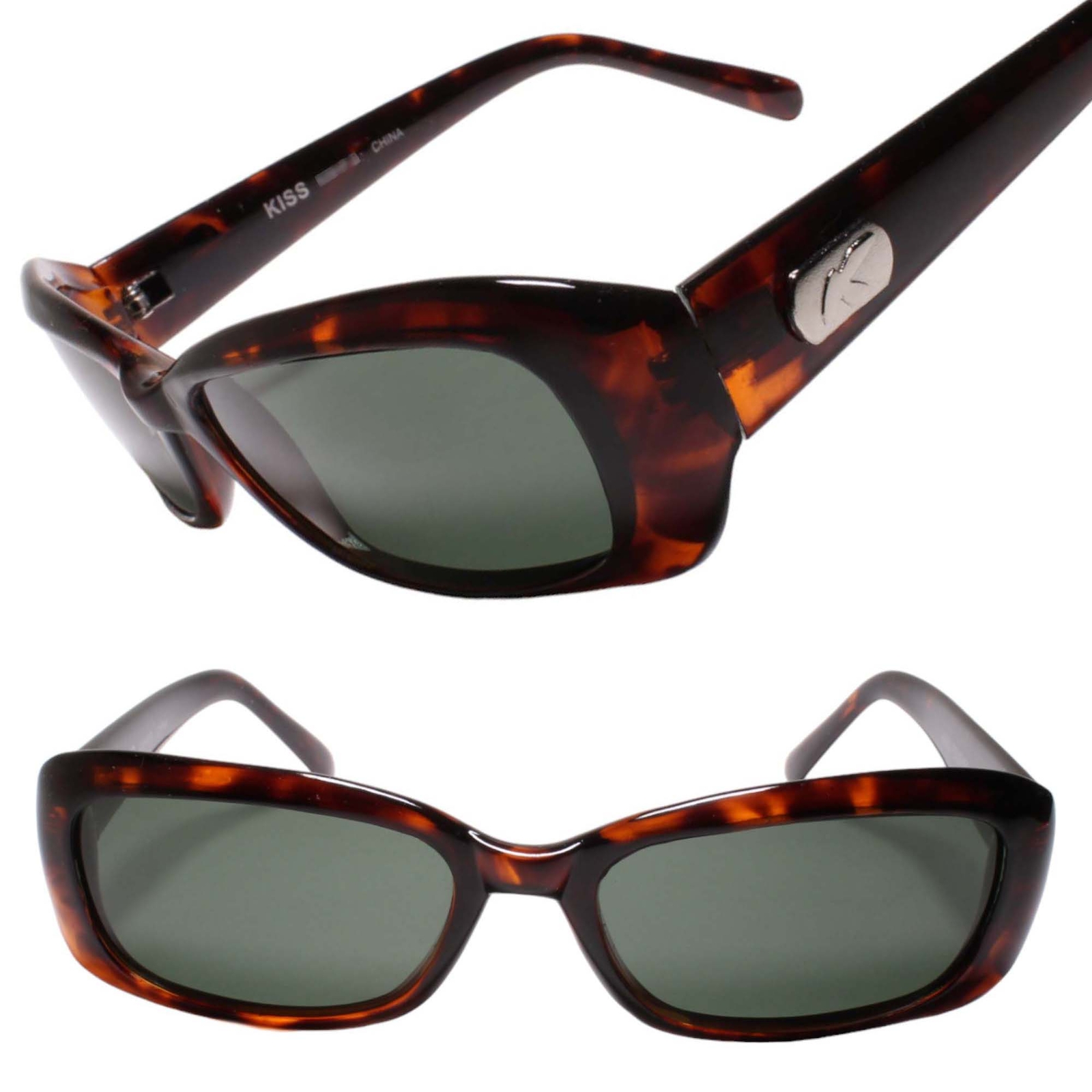 Deadstock Vintage Tortoise Rectangular Thick Fram… - image 1