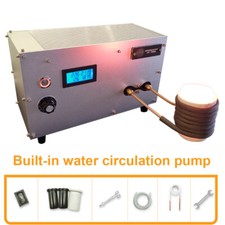 3KW Induction Furnace Metal Melting Smelt Gold Copper Iron 1600 with Crucible