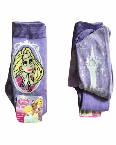 DISNEY Girls Knee-highs 2 PAIR PKG, FROZEN Size 5-6.5 or RAPUNZEL Size 7.5-3.5 - Picture 3 of 3