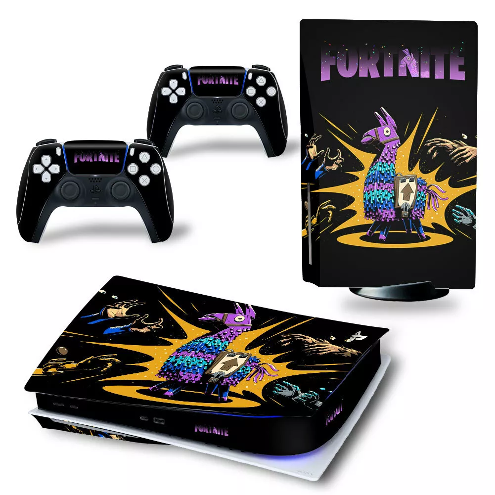 Fortnite designed PS5 Console Skin Decal Sticker and 2 Controllers PS5 Skin