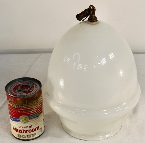 Antique Art Deco Milk Glass Lamp Lighting Globe Shade Acorn Shape #2 - Picture 9 of 16