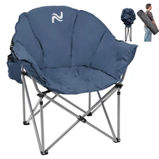 ABORON Oversized Camping Chair Padded Lounge Patio Chair Comfy Sofa Chairs 500lb