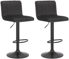 2er Set Barhocker Jamie Samt Thekenhocker Hockerset Küchenhocker Polsterhocker