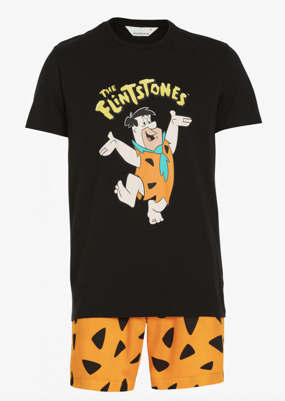 new-peter-alexander-mens-flintstones-pj-top-tee-mid-shorts-set-109
