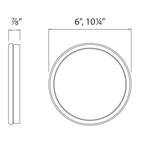 Luz LED de montaje empotrado de iluminación WAC 10" pendiente aluminio 3000K latón blanco suave Foto 3 de 4