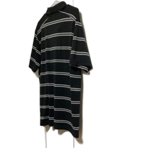 UNDER ARMOUR Black Gray Striped Collar Polo Shirt HeatGear Loose Mens Large - Picture 10 of 14