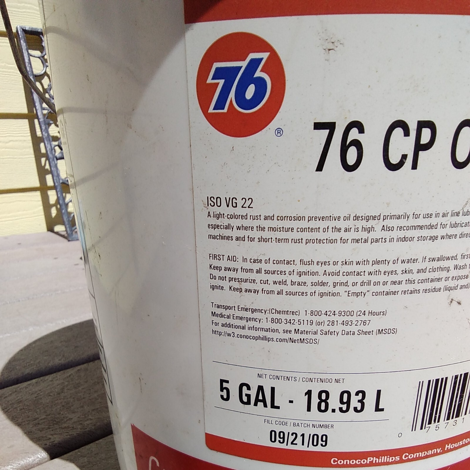 76 CP OIL 22 Hydraulic Oil ISO VG 22 5Gallon NEW eBay