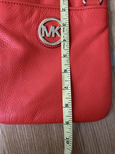 Authentic Michael Kors Orange Leather Small Crossbody Bag - Picture 7 of 7