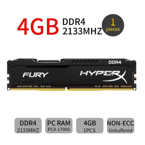 16GB 8GB 4GB For HyperX Fury PC4-17000 DDR4 2133MHz CL14 Memory Desktop RAM 1.2V - Picture 4 of 15