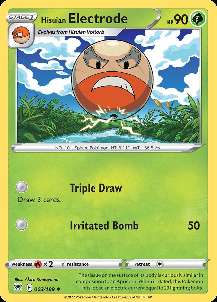 Pokemon Hisuian Electrode (3/216) Astral Radiance NM